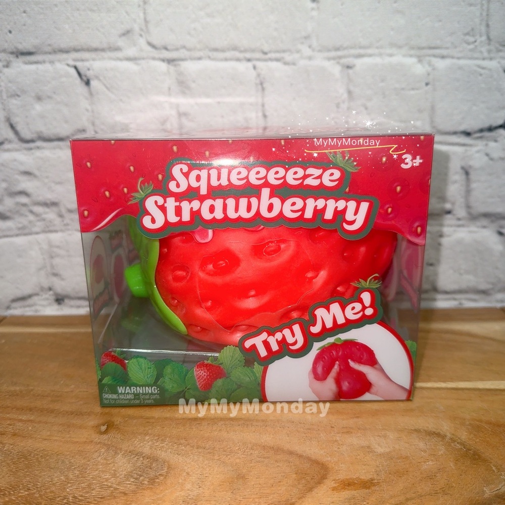 Sunny Days Giant Squeezy Strawberry Squishy Toy
